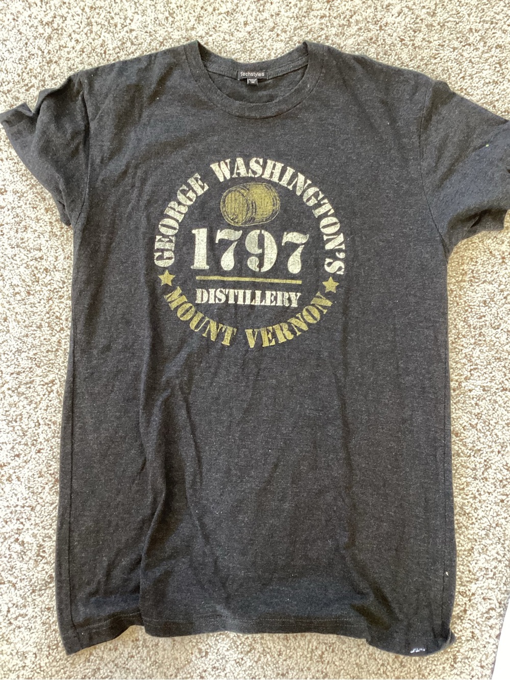 George Washington's Distillery 1797 Graphic Tee - Black